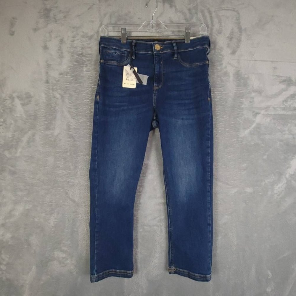River‎ Island Womens Jeggings Jeans Molly Blue 8 Dark Wash Mid Rise Denim New